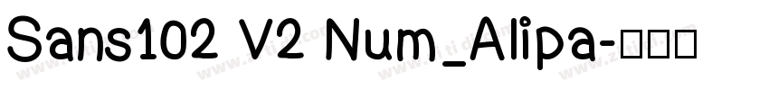 Sans102 V2 Num_Alipa字体转换